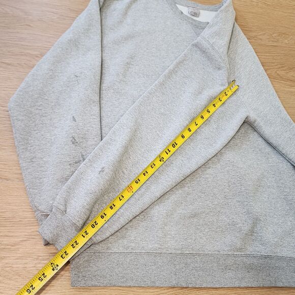 Carhartt K124 Sweatshirt Mens XL Midweight Pullover Gray Distressed Country Fit - Picture 8 of 15